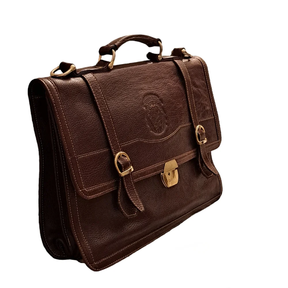 Diseno En Piel Leather Briefcase/Messenger Bag